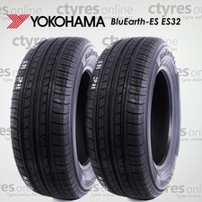 2X New 185 55 15 Yokohama BluEarth-Es ES32 82V *B WET GRIP (2 Tyres)