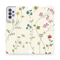 HandyhüLle Mit Klappe FüR Galaxy A32 5G Mobiwear Case Flip Cover Etui Feldblumen