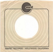 Company Sleeve 45 Amaret - Light Green w/Navy Logo 1969-1971 Capitol Hollywood