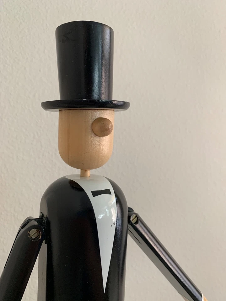 Burberry Christmas Window Tuxedo Man Display wooden Soldier Prop Puppet RARE! - Image 2 of 4