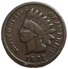 🇺🇸 1891 Indian Head Cent - Combined Shipping - Lot C66c