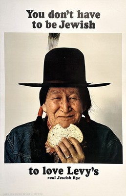 Original Vintage 1967 Levy's Bread Poster - Du Musst Nicht Jüdisch Sein Native