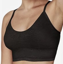 MAIDENFORM Allover Lace Longline Black Wireless Bralette NEW Womens Sz S M L XL