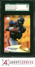 1998 COLLECTORS EDGE ODYSSEY 4TH QUARTER HOLOGOLD TERRELL DAVIS SGC 9 MINT 96