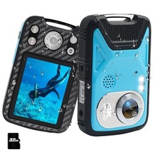 Waterproof Camera 4K 48MP 17FT Underwater Camera for Snorkeling,Auto Focus 32GB
