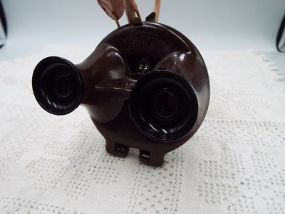 Sawyer's View-Master Stereo Viewer 1940s 1st Clamshell Mahogany Brown Model B
