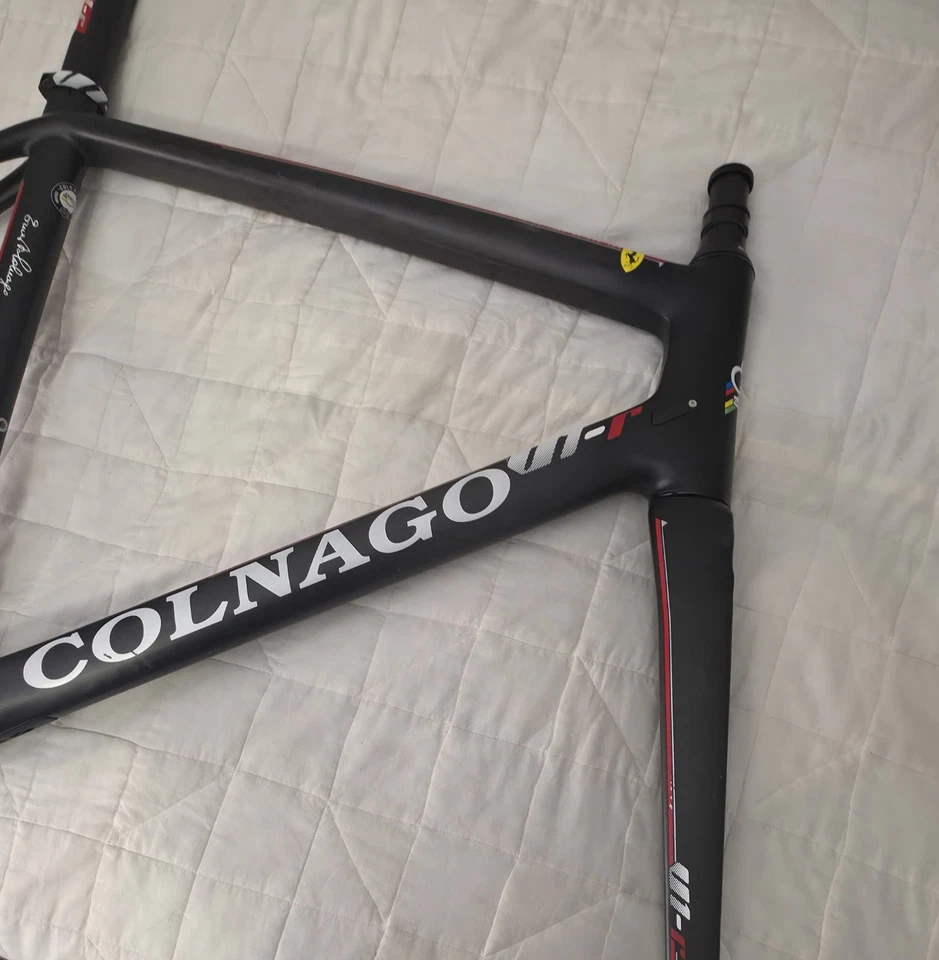 Juego de cuadro de bicicleta de carretera de carbono COLNAGO V1-R 2015 modelo 54S (COLN-V1R-RD) Foto 2 de 4