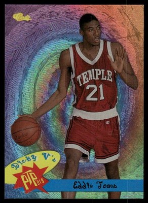 1994 Classic Draft #PTP8 Eddie Jones Vitale's PTPers Temple Owls
