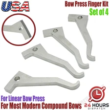 For Modern Compound Bows Bow Press Steel Fingers Raw Laser-Cut 7/16" Pilot Hole
