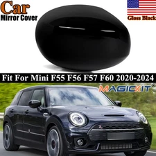 For MINI Cooper F54 F55 F56 F57 F60 2020-24 Gloss Black RH Side Mirror Cover Cap