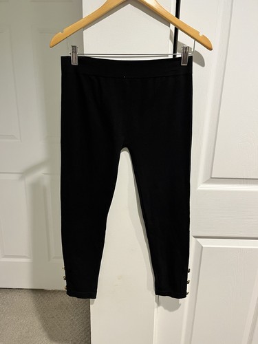 Lauren Ralph Ralph Footless Tights Size B/C Gold Buttons M Layer