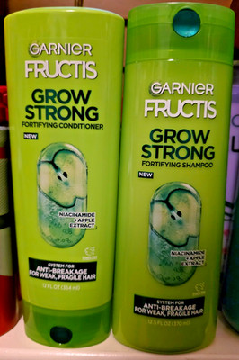 (Set of 2) Garnier Fructis Grow Strong Fortifying Shampoo & Conditioner, 12.5oz 