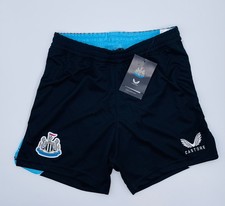 Image of Newcastle Football Shorts Home Kit 2021-22 Castor Boys Sizes Official NFC