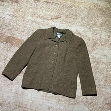 Vintage 1990s Pendleton Classic Wool Blend Blazer Jacket Women s Size 16 USA Mad