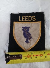  Vintage Leeds United 1970,s Sew On Patch / Badge Rare Owl 🦉