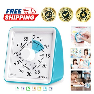 Portable 60-Minute Visual Timer for Kids and Adults   Enhance Focus & Learning