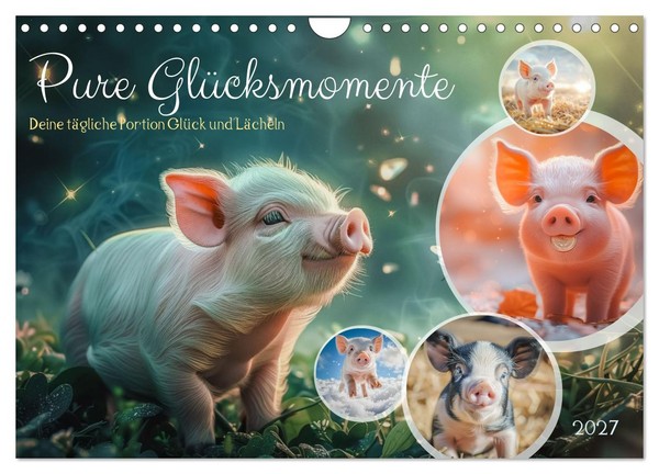"Calendar 2027 · US Version · Pure Moments Of Happiness (Wall Calendar 2027 12\" ×"-image
