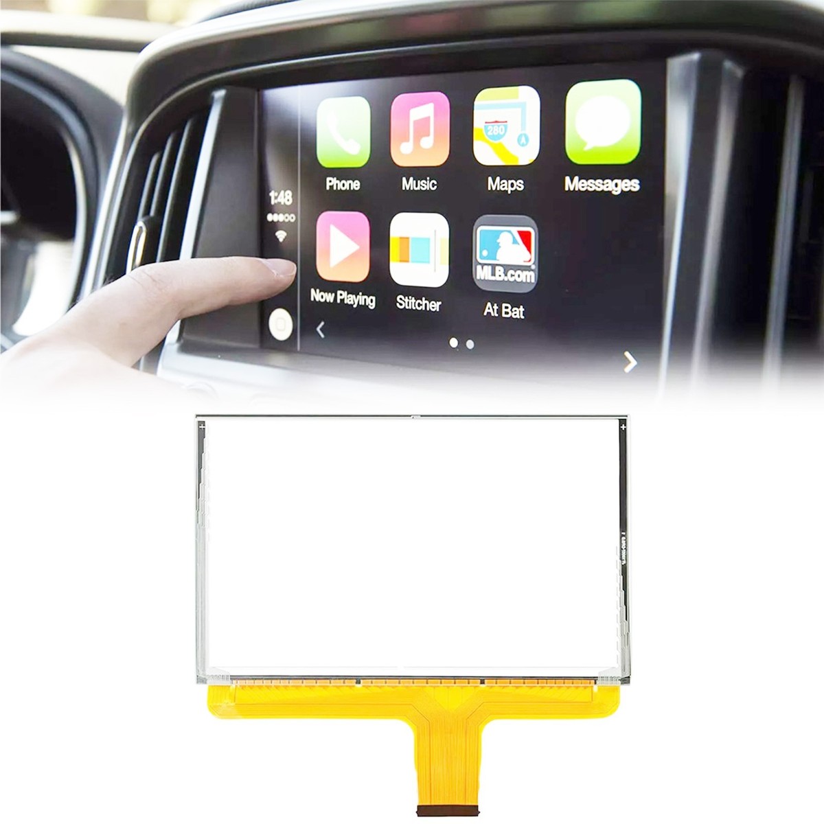 DJ080PA-01A Touch Screen Digitizer Replacement Fit Chevy GMC