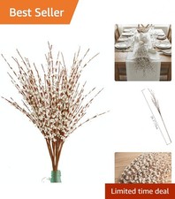Luxurious 10-Piece Jasmine Silk Flowers - Indoor Decoration for Every Occasion