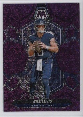 2024 Panini Mosaic No Huddle Purple Mosaic Prizm 24/50 Will Levis #211 1dm7