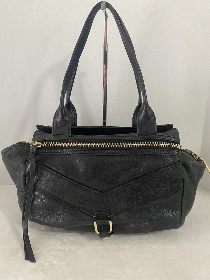 Botkier Leather Hobo Shoulder Bag Purse Black Medium - Image 3 of 4