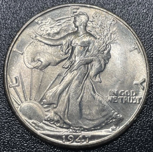 1947-D Walking liberty Half Dollar 50c Full Luster Uncirculated