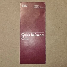 Vintage IBM ProPrinter Quick Reference Card (Control Codes & Escape Sequence)