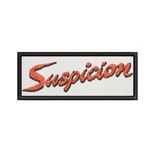Suspicion Alfred Hitchcock Patch 4" Embroidered Iron-on Applique Costume