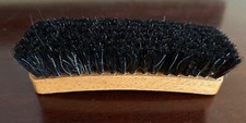 Vintage Horse Hair SHOE SHINE BRUSH 6.5   Unbranded Made In Israel Clean Bright