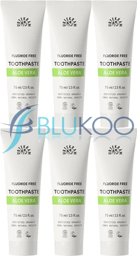 Urtekram Organic Aloe Vera Toothpaste - 75ml (Pack of 6)
