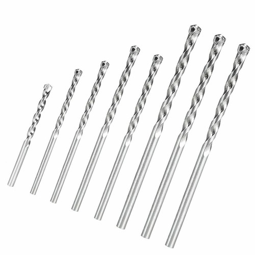 8 Pcs Masonry Drill Bit Set Carbide Tip 