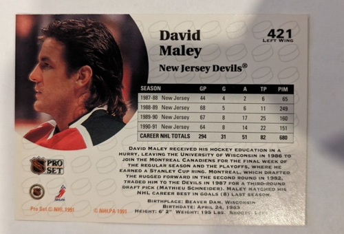 1991 NHL PRO SET IN EXCELLENT CONDITION PICK YOUR CARDS #346 - 500 - Picture 151 of 309