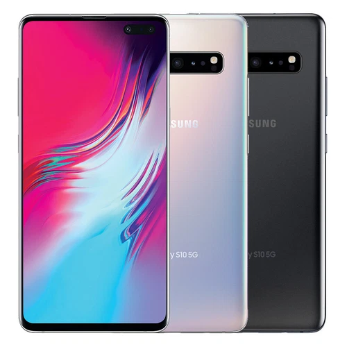 Samsung Galaxy S10 5G 256GB G977U fabrycznie odblokowany smartfon z systemem Android dobry B++ - Zdjęcie 1 z 15