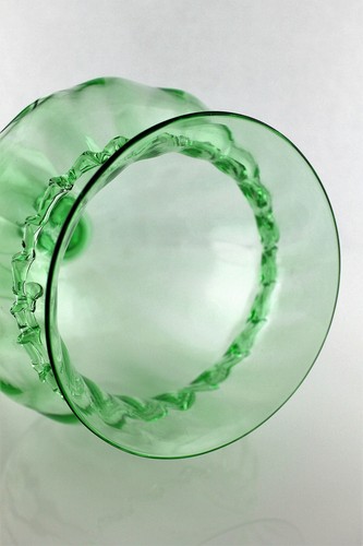 Artisti Barovier & C., große Murano Glas Vase “Coppa Verde” ca. 1920 museal - Bild 3 von 5