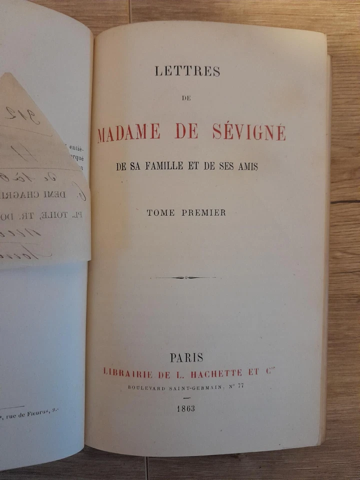 lettres madame Sévigné 1863 complet - Photo 3/4
