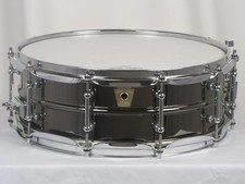Ludwig Black Beauty 5x14" Smooth Brass Tube Lugs Snare Drum USA Made LB416T NEW