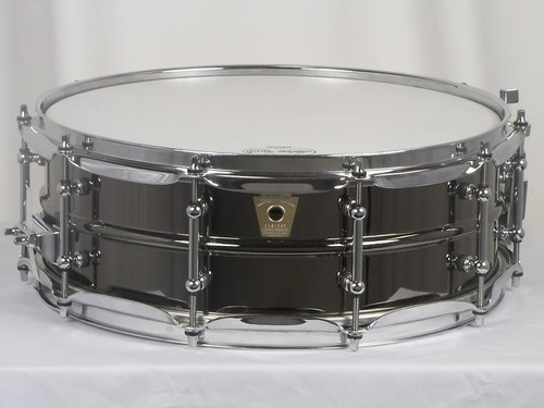 Ludwig Black Beauty 5x14" Smooth Brass Tube Lugs Snare Drum USA Made LB416T NEW