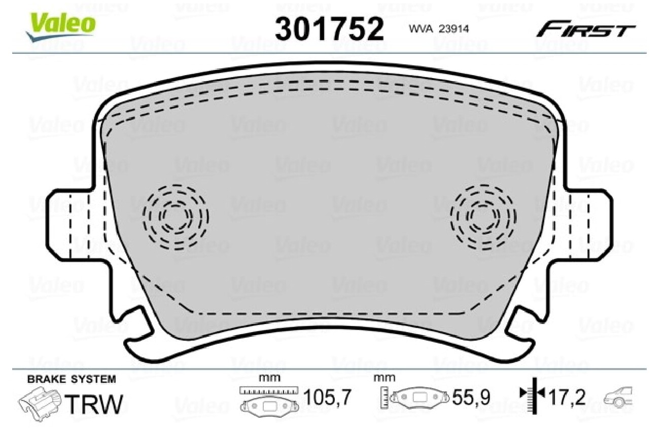 PASTIGLIE FRENO POST. AUDI A3 S3 A4 A6 TT SEAT ALTEA SKODA OCTAVIA II VW GOLF VI