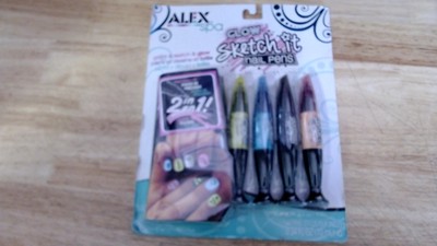 alex glow sketch it nail pens