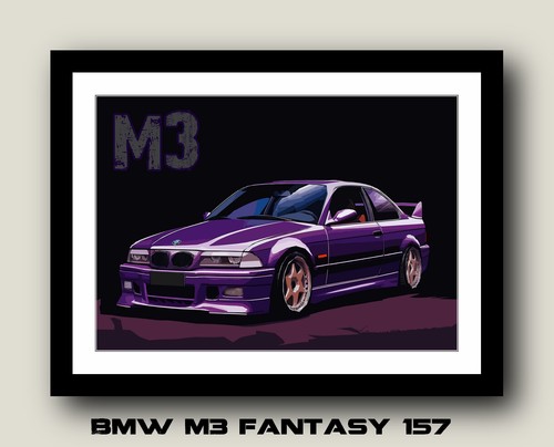 BMW M3 - 40 different CAR POSTER PRINT IMAGE A3 A4 or DIGITAL E30 E46 E36 E90 E9 - Picture 124 of 134