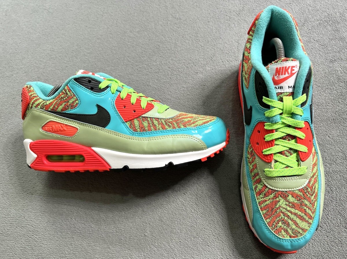 Genuine Authentic Rare Nike Air Max 90 Anniversary Flash Lime Size 