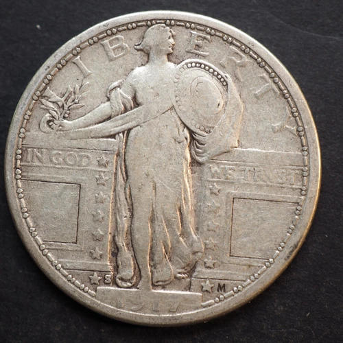 1917*S* TYPE 1 STANDING LIBERTY SILVER QUARTER **NICE COIN** FREE SHIPPING M2301