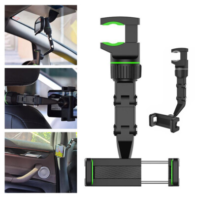 Universal Car Sunvisor Mirror Phone Holder Hands-Free Mobile Mount Stand Clamp 