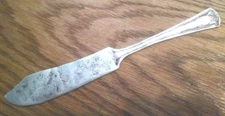 VTG Rogers Nickel Silver Butter Fish Knife Spreader Estate