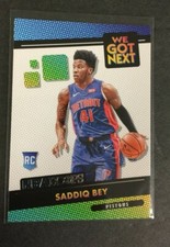 2020-21 NBA  HOOPS BASKETBALL CARD RC WE GOT NEXT SADDIQ BEY 19 FREE S&H 