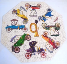 "Run-A-Bouts " Springbok Octagon Jigsaw Puzzle w/Box VTG '67 USA Puzzle Party