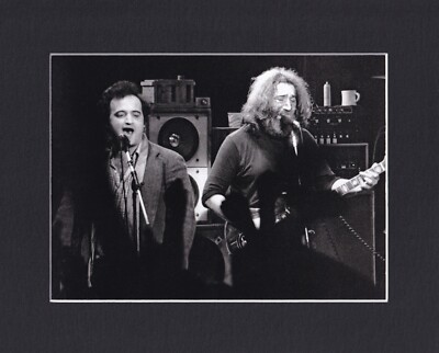 8X10'' Matted Print Picture, Grateful Dead: 1980, John Belushi & Jerry Garcia