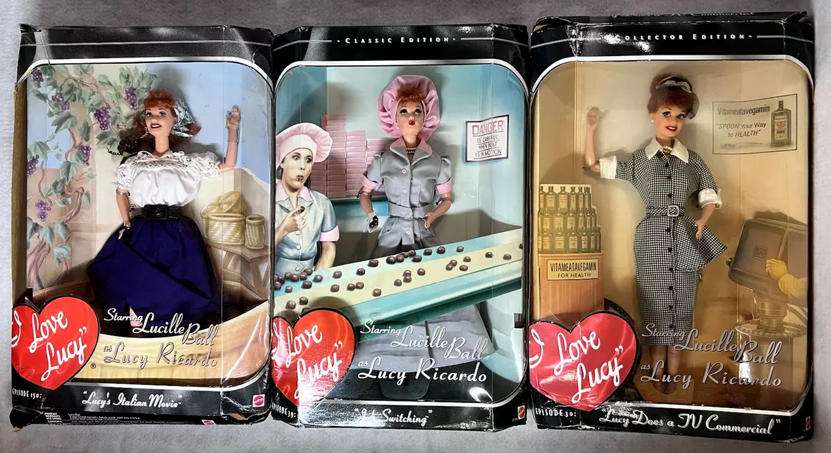 3 I Love Lucy Barbie Dolls Episodes 39 150 30 Lucille Ball as