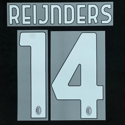 Official REIJNDERS #14 AC MILAN Home 2024-25 PRINT Stilscreen | eBay