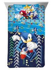 Sonic the Hedgehog Kids Twin/Full Blanket  Sheet Set-W8104540223, W5322574752